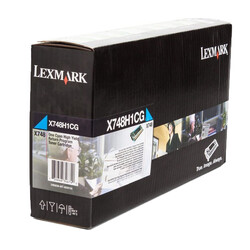 Lexmark X748-X748H1CG Mavi Orjinal Toner Yüksek Kapasiteli - 1