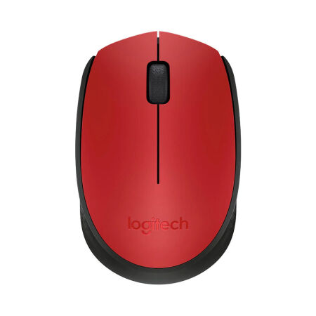 Logitech M171 Siyah-Kırmızı Kablosuz Mouse - 1