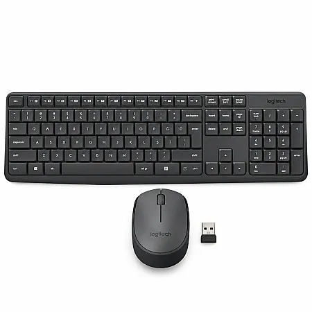 Logitech MK235 920-007925 Kablosuz Klavye Mouse Seti - 1