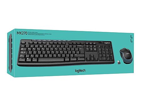 Logitech MK270 920-004525 Siyah Kablosuz Klavye ve Mouse Seti - 1