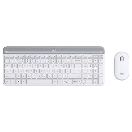 Logitech MK470 920-009436 Beyaz Kablosuz Klavye Mouse Seti - 1