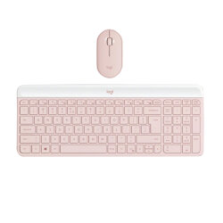 Logitech MK470 920-011322 Pembe Kablosuz Klavye Mouse Seti - 2