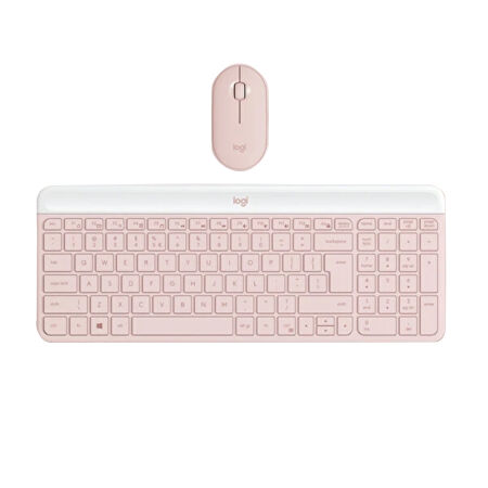 Logitech MK470 920-011322 Pembe Kablosuz Klavye Mouse Seti - 2