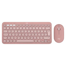 Logitech Pebble 2 Combo 920-012247 Pembe TKL Kablosuz Klavye Mouse Seti - LOGİTECH