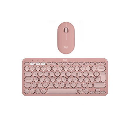 Logitech Pebble 2 Combo 920-012247 Pembe TKL Kablosuz Klavye Mouse Seti - 2