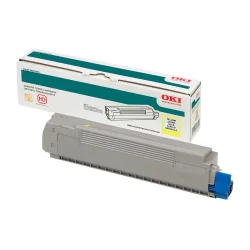 OKI 45862814 Sarı Yüksek Kapasiteli Orijinal Toner - Oki
