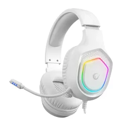 Rampage Vector RM-K90 Beyaz Kulak Üstü Kablolu Oyuncu Kulaklık - RAMPAGE