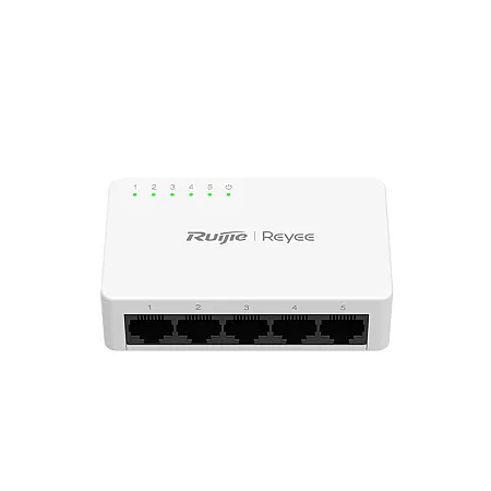 Reyee RG-ES05F 5 Port 10/100 Mbps Fast Ethernet Tak-Çalıştır Network Switch - 7