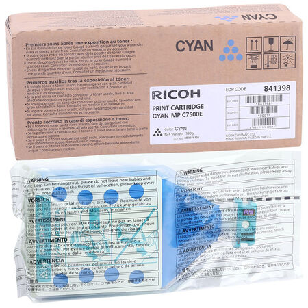 Ricoh Aficio MP-C6000 Mavi Orjinal Fotokopi Toner - 1