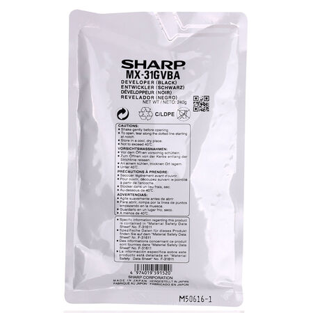 Sharp MX-31GVBA Siyah Orijinal Developer - 2