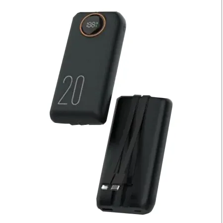 Snapron SNP-3013 20.000 Mah LCD Ekran Dahili Kablolu 22.5w Hızlı Şarj Powerbank - 2