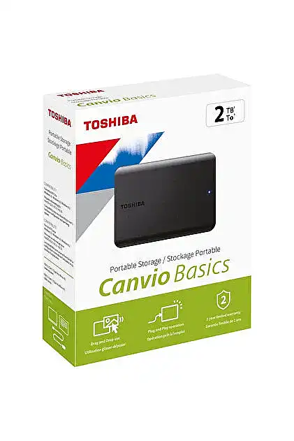 Toshiba Canvio Basics HDTB520EK3 2 TB 2.5 inç USB 3.2 Taşınabilir Disk