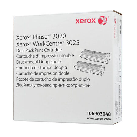 Xerox Phaser 3020-106R03048 Orjinal Toner 2li Paket - 1