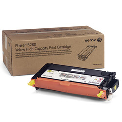 Xerox Phaser 6280-106R01402 Sarı Orjinal Toner Yüksek Kapasiteli - Xerox