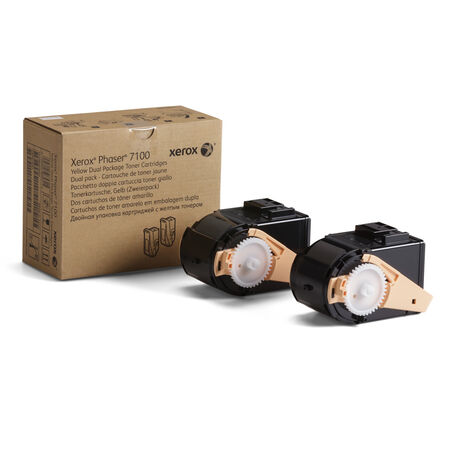 Xerox Phaser 7100-106R02611 Yellow Original Toner 2 Pack - 1