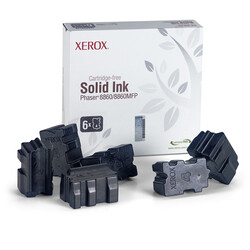 Xerox - Xerox Phaser 8860-108R00800 Siyah Orjinal Katı Mürekkep 6lı